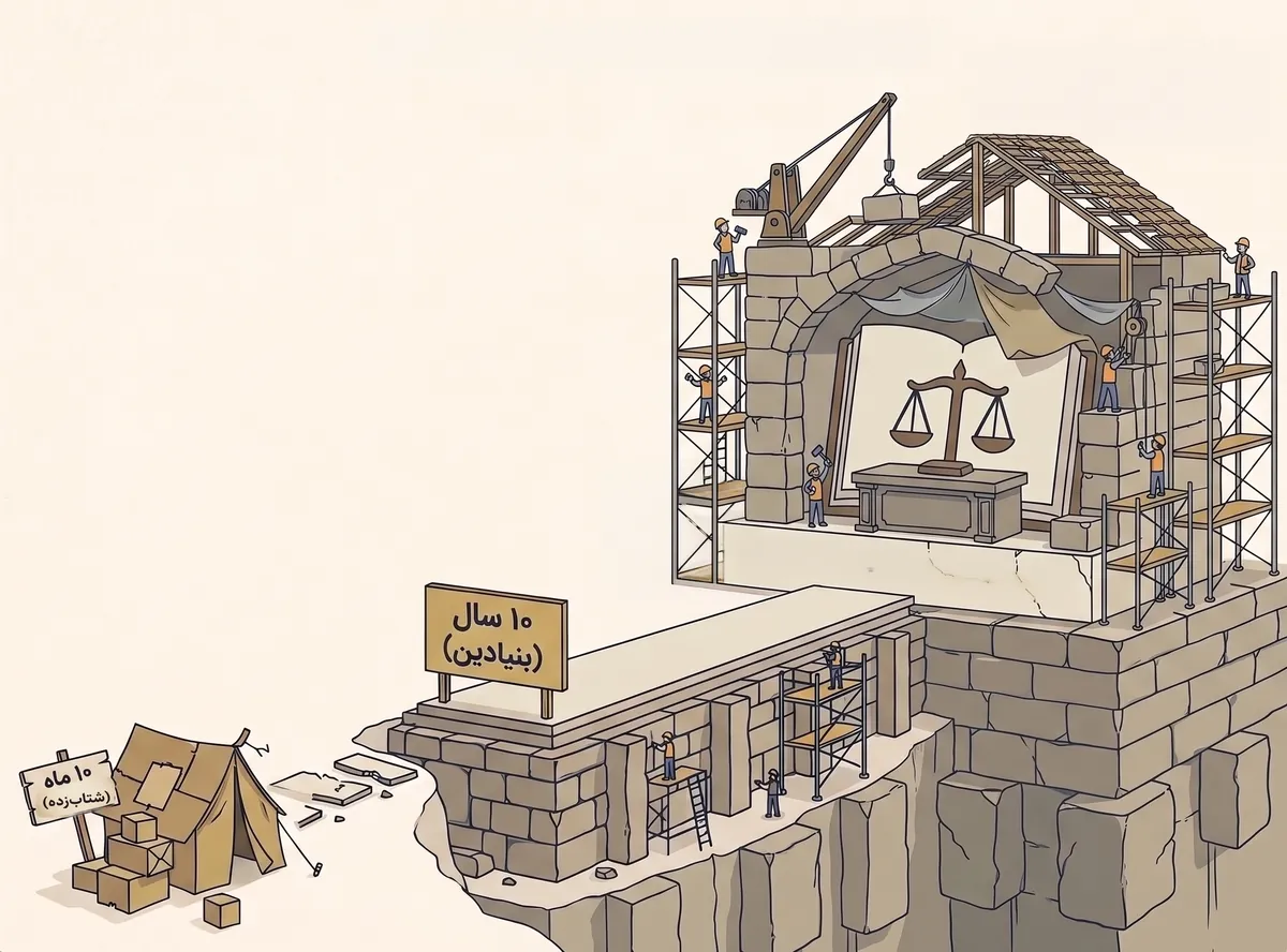ما برای ده‌سال می‌سازیم، نه برای ده‌ماه.